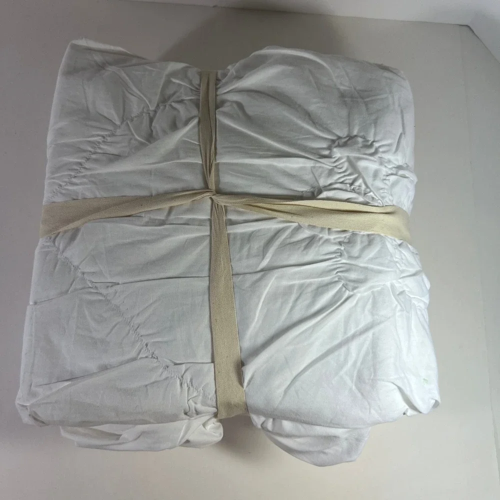 Pier 1 Imports Savannah Duvet Cover Full Queen White New Cotton‎